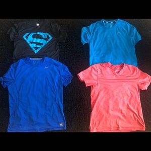 Bundle of 4 Dri fit shirts